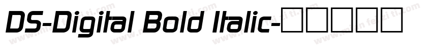 DS-Digital Bold Italic字体转换